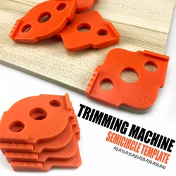 Modelli di raggio d'angolo del Router per la lavorazione del legno Jig R5 a R40 Routing angoli curvi fresatura Radian circolare strumento ABS ad alta durezza