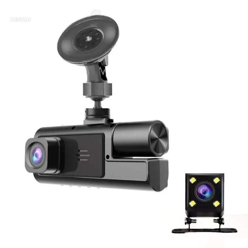 3inch Screen Video Recorder Motion Detection Dashcam Support Cycle Recording for Comprehensive Side Coverage