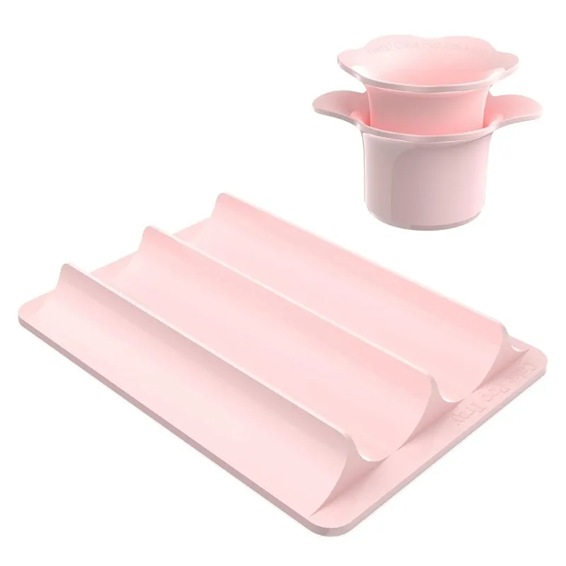 ABFY-Tray Included Cake Cutter And Pusher-Set Of Circle Molds-Smooth& Easy-Clean Design-Cake Making Tools Surface