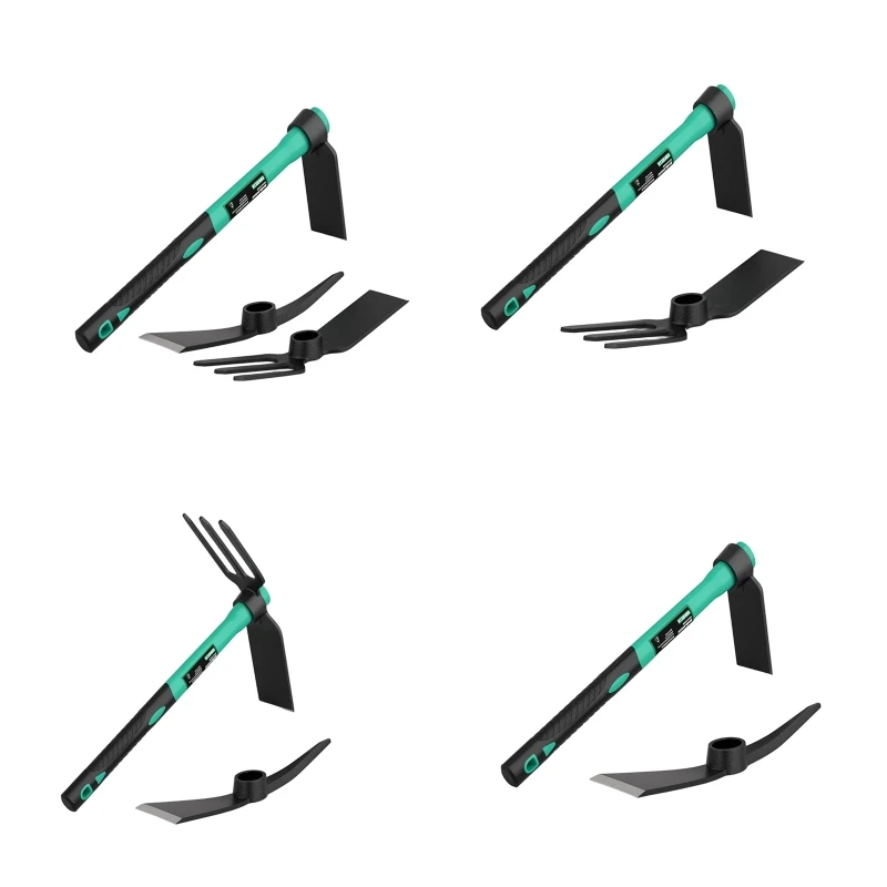 U55D Multifunctional 2 In 1 Garden Hoe Metal Blade And Fiber Shafts For Agriculture