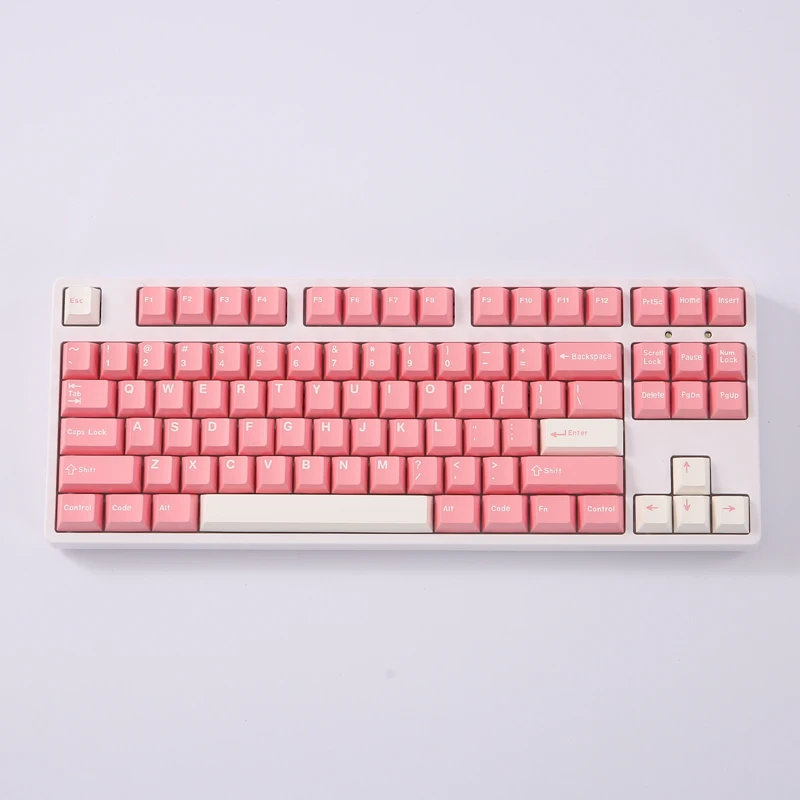 Cherry Profile Keycaps Peach Bloosom 170 Pieces/Sets Key Caps for Full/TKL/ 60 80 Percent Mechanical Keyboard with 7U Space Key