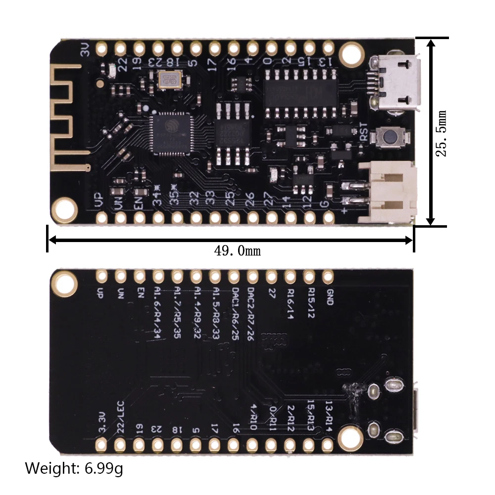 ESP32 Lite V1.0.0 Wifi Bluetooth Development Board ESP32 ESP-32 REV1 CH340G MicroPython 4MB Micro/TYPE-C USB For Arduino