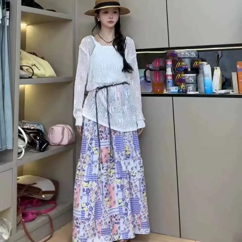 

Beach Vaion Hollow out Fiing Net Sunade n Sle V-Ne Me Трикотажная летняя верхняя одежда с кондиционером