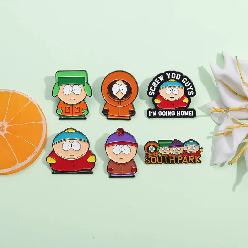 Coming Home Enamel Pin Cute South Park Badge Decorative Backpack Clothes Lapel Brooch Jewelry Accessories