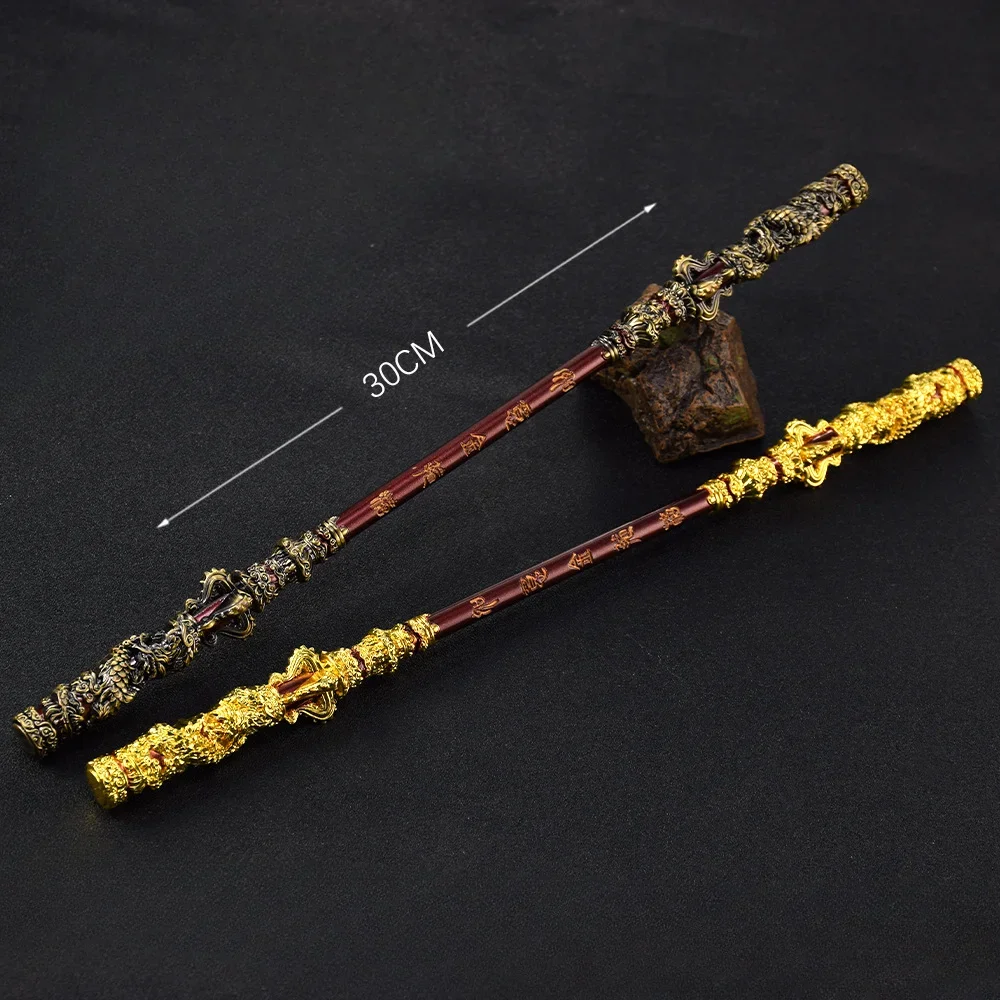 30cm mito preto: wukong sun wukong magia golden cudgel jogo anime novo estilo metal estilo antigo espadas presentes de aniversário brinquedos crianças