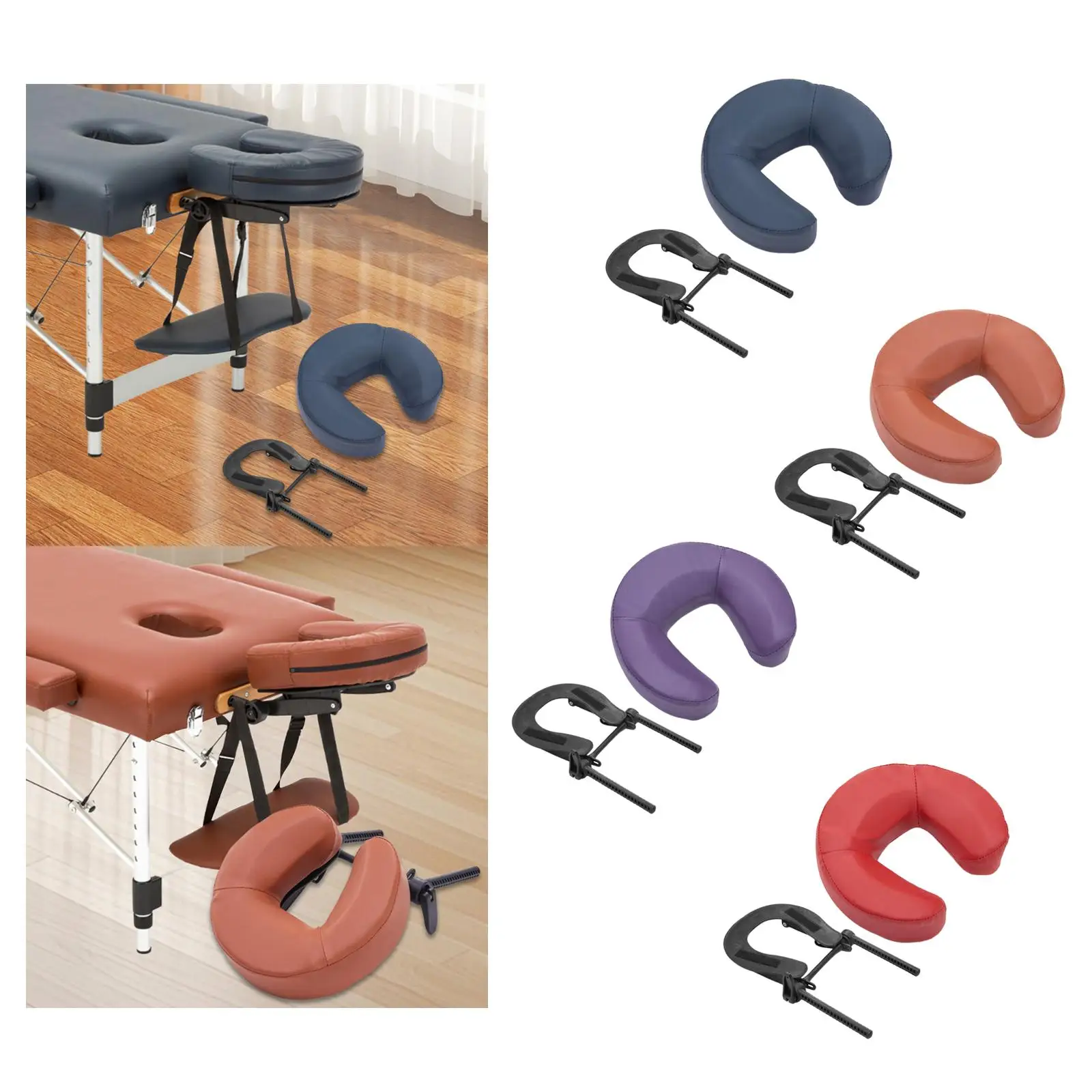 

Face Cradle with Pillow for Massage Table Massage Equipment Sturdy Universal