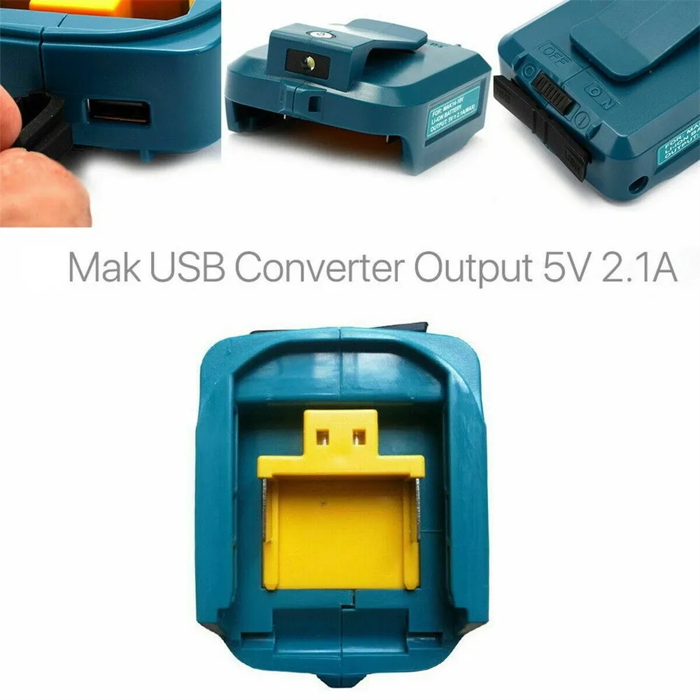 Imagem -02 - Adaptador de Carregador Usb para Makita Conversor Led Bateria Li-ion Adp05 Bl1815 Bl1830 Bl1840 Bl1850 1415 1418v