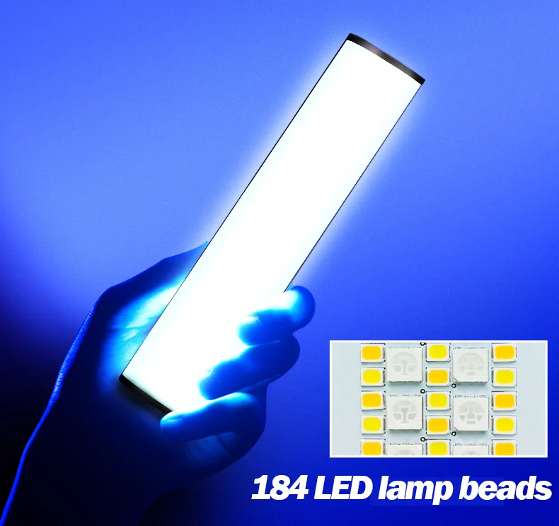 يده RGB LED ضوء الفيديو عصا عصا التصوير ضوء مع ترايبود المدمج في بطارية قابلة للشحن 3000mAh لاطلاق النار الفيديو