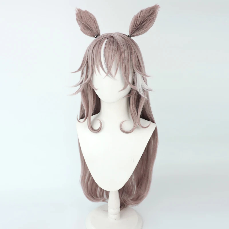Juego de Anime Uma Musume: Pretty Derby Wonder Acute Cosplay peluca orejas cola disfraz de fiesta de Halloween Prop calor de pelo sintético
