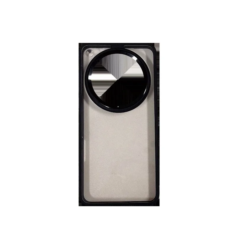 For OPPO FindX8 Ultra Mobile Phone Case Transparent Protective Case with Metal Lens Ring