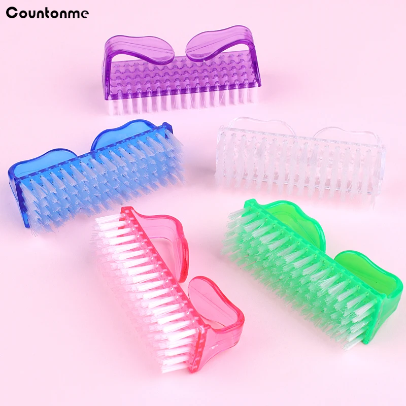 

4Pcs Big Nail Brush Cleaning Brushes Plastic Handle Grip Hand Cleaner Scrubbing Multi-function Brush For Toes Nails Manicure