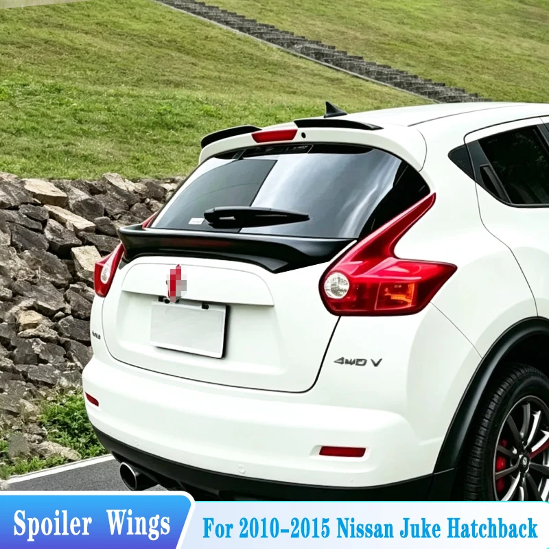 Für 2010-2015 Nissan Juke F15 Heckklappen-Mittelspoiler Heckflügel ABS-Kunststoff Auto-Exterieur Tuning-Zierleiste Karosserie-Kit Zubehör