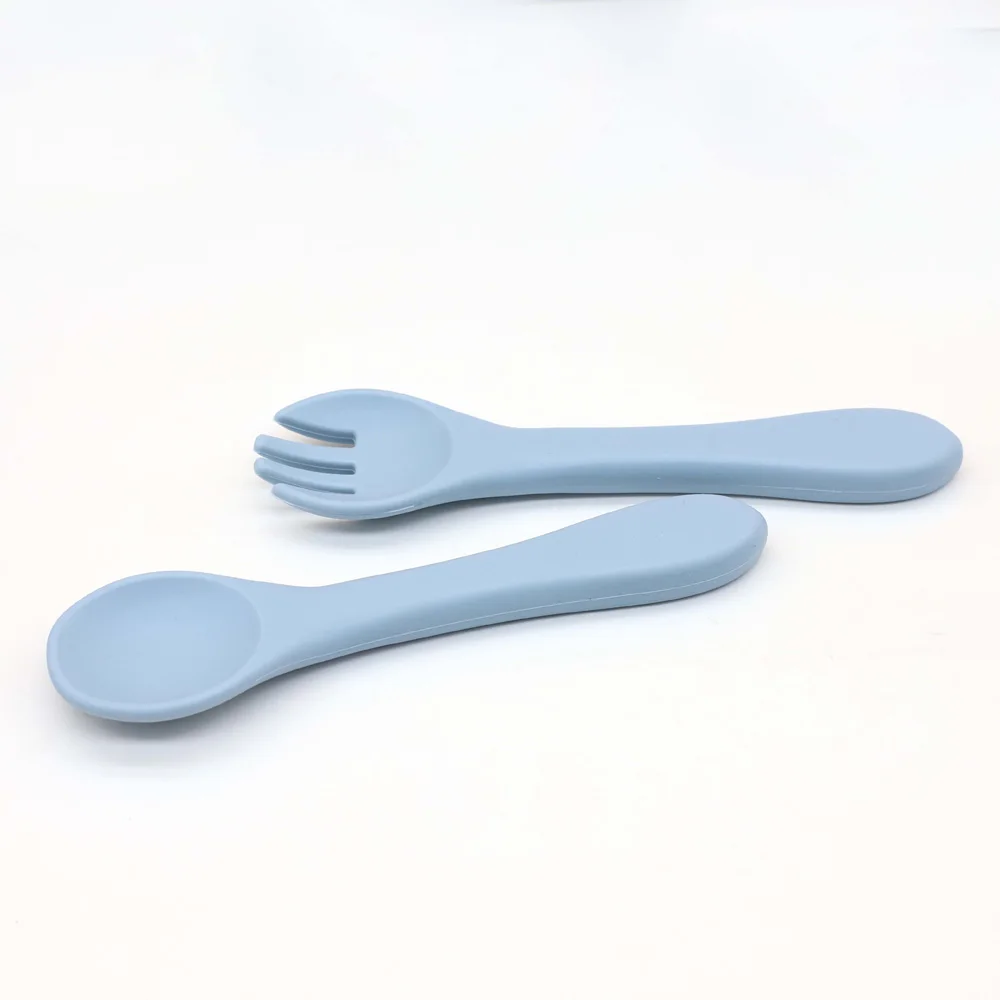 6pcs baby complementary food tableware feeding set with adjustable bib, plate, bowl, strong suction, water cup, spoon and fork