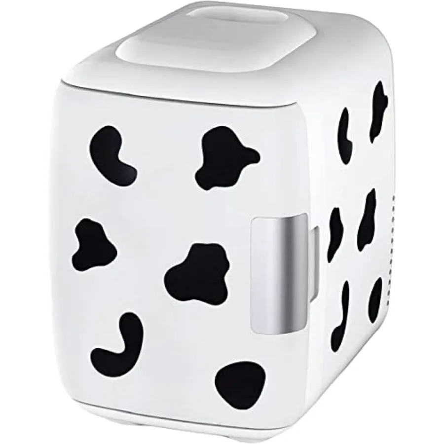 

Skincare Mini Fridge for Bedroom - Car Office Desk and Dorm Room - Portabe/6 Can Eectric Pug In Cooer and Warmer for Food Drink