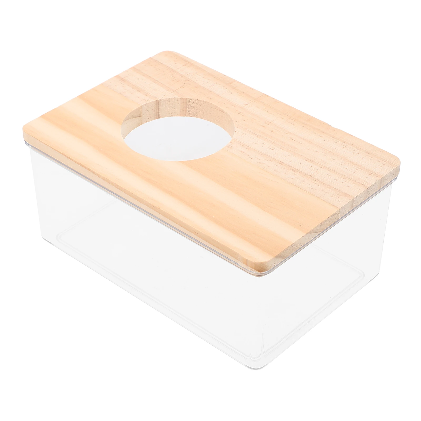 

1pc 15*10*5.5CM Hamster Toilet Sand Bath Transparent Acrylic Pet Bathroom Bathtub Cage Accessory for Small Animals