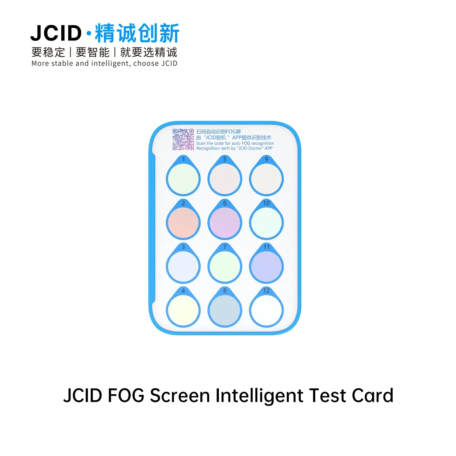JCID FOG Bildschirm-Testkarte, manuelles Werkzeug, Kombination aus automatischer Erkennung und QR-Code-Test für iP, Werkzeuge zur Reparatur von überholten LCD-Bildschirmen – Detail 5
