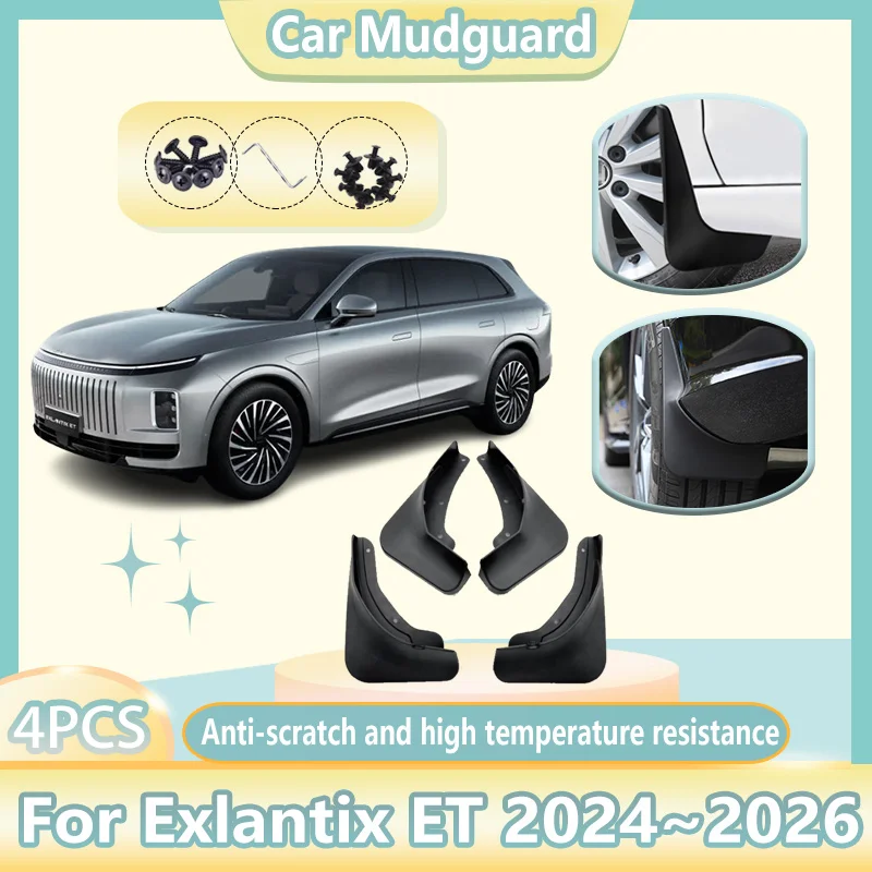 4 pièces garde-boue de voiture pour Exlantix ET accessoires 2024 2025 2026 Sterra ET anti-éclaboussures garde-boue garde-boue garde-boue outils automobiles