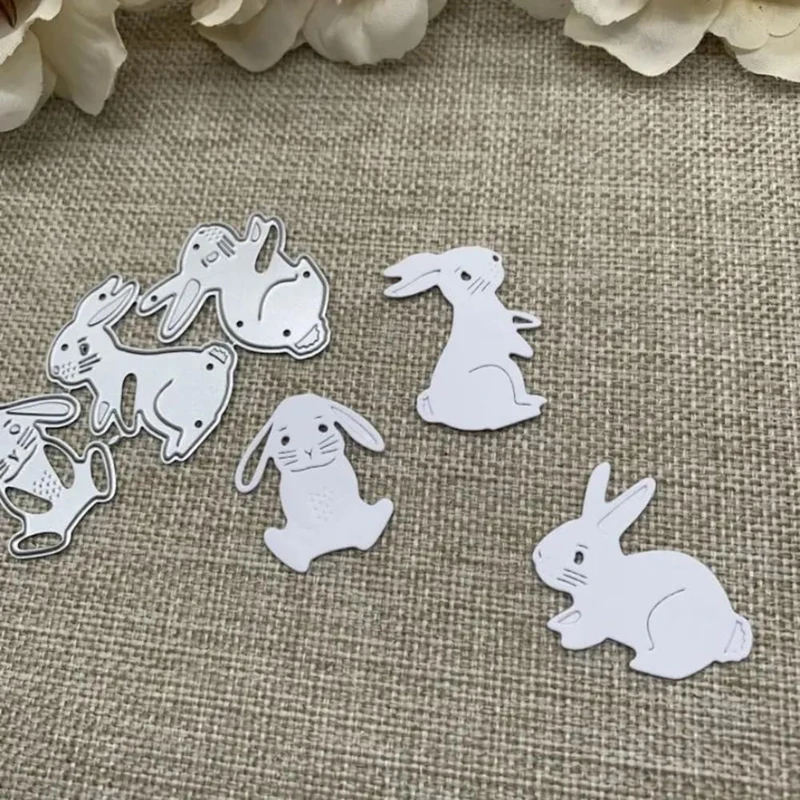 Rabbit Metal cutting mold Cutting mold Card paper process DIY template Album embossing paper mold Used for card making Clipbook