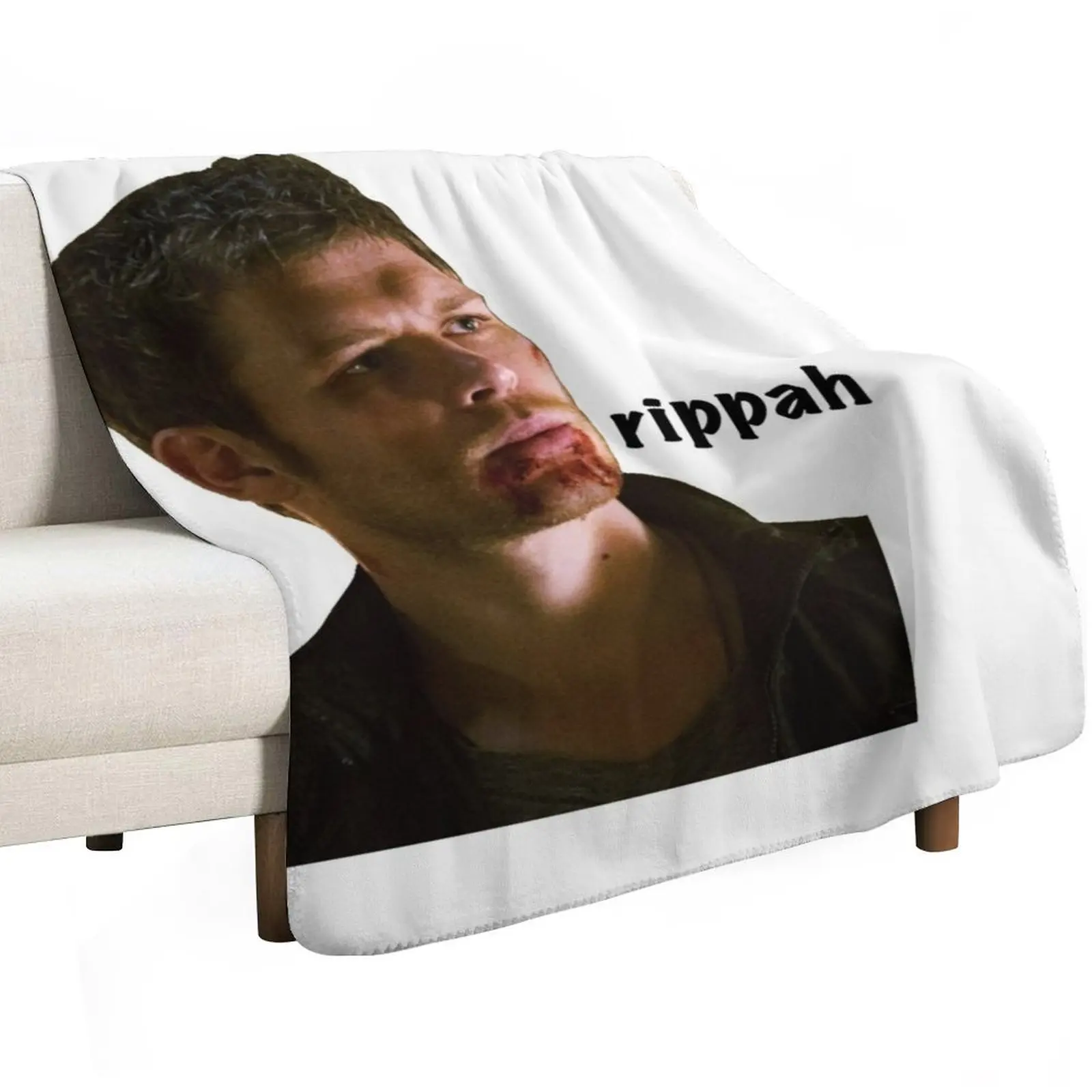 Klaus Mikaelson a??rippaha?? Throw Blanket for sofa Fashion Sofas sofa bed Decorative Throw for winter for babies Blankets