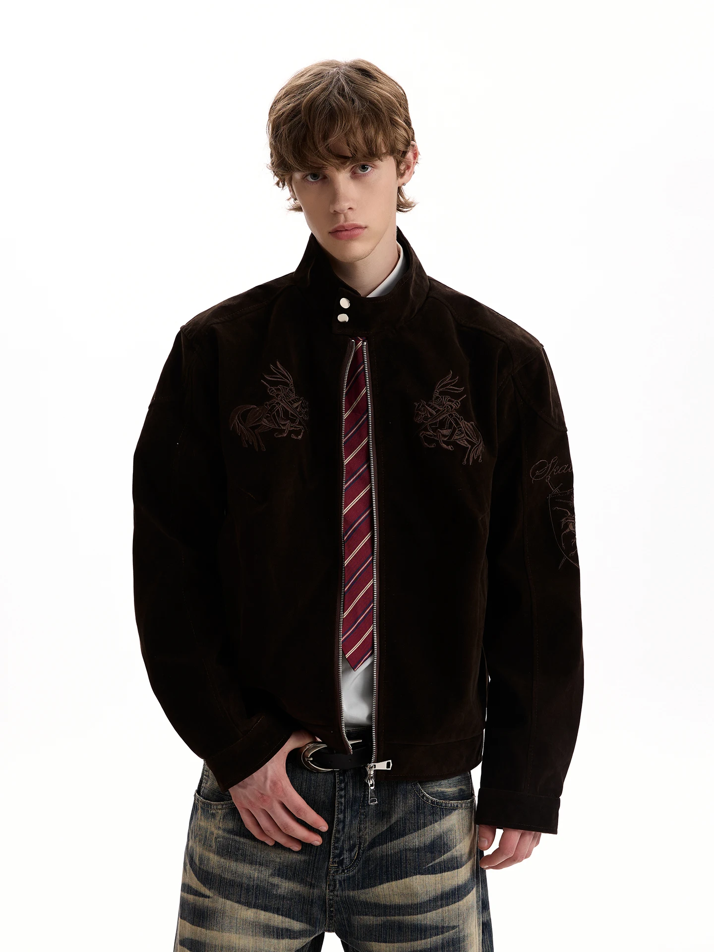 

Куртка PUEE в американском ретро-стиле, укороченная, из бархатистой ткани, для охоты, свободного кроя, в стиле рабочей одежды, с воротником-стойкой, из полиэстера, повседневная, весенне-осенняя верхняя одежда