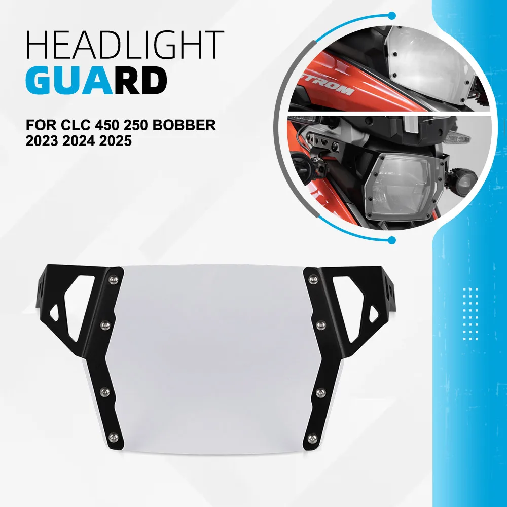 

Защита фары CLC450 250CLC для мотоциклов CFMOTO CLC 450 250 Bobber 2023 2024 2025 – решетка и защитный кожух для фары