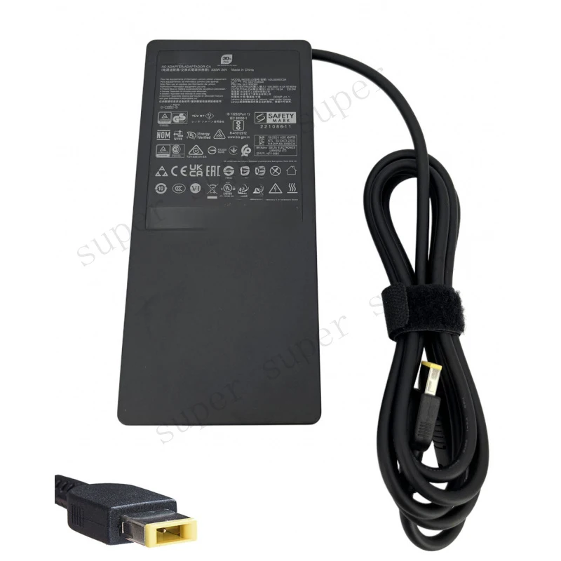 S+   S+   Slim Tip 20V 16.5V 330W GaN AC Adapter For Lenovo Legion Pro 5 16IRX8 Charger