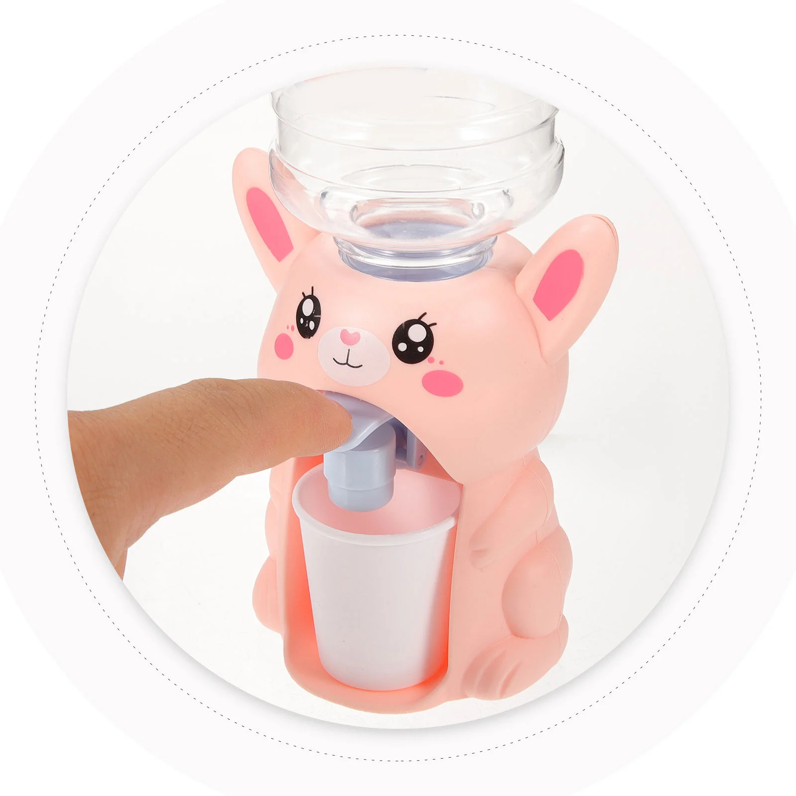 Mini dispensador de agua con diseño de animales para niños, regalo de cultivo de habilidades para interiores y exteriores, 2 uds.