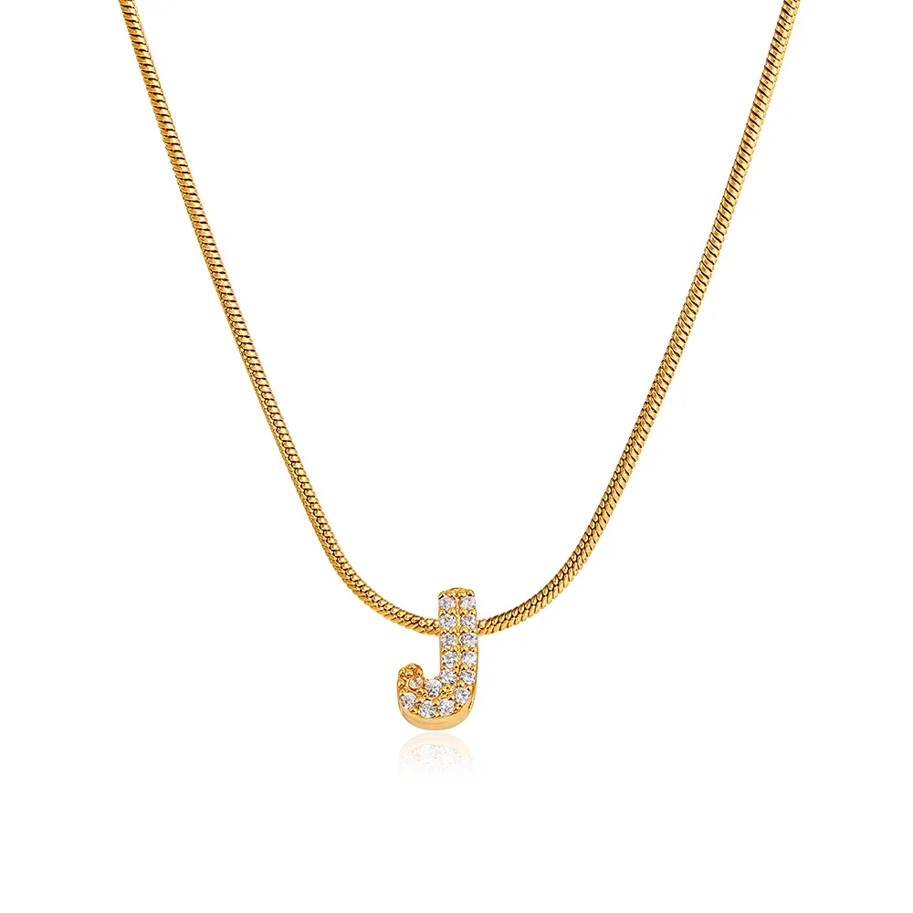 Modische Kleine CZ Zirkon Initial Alphabet Anhänger Halskette Vergoldeter Edelstahl A-Z Buchstaben Halsketten Geburtstagsgeschenke Schmuck – Detail 17