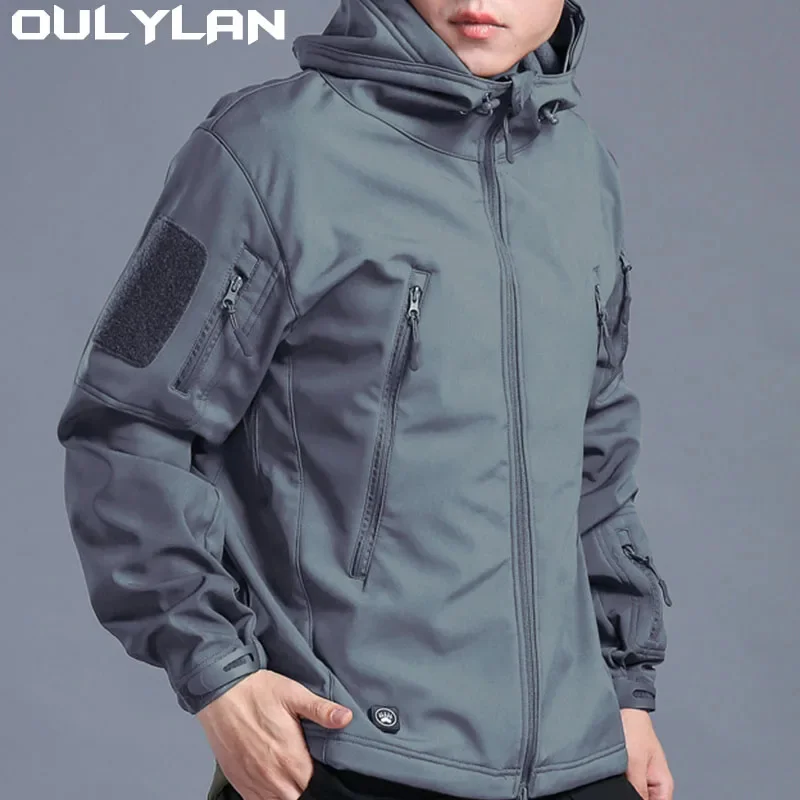 

Oulylan Outdoor Jacket Military Tactical Windproof Waterproof Shark Skin Soft Shell Comfortabe Camping Hunting Hiking