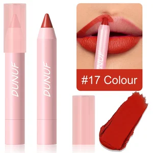 Wasserdichtes mattes Samt Lippenstift, dauerhaftes, nicht geschichtes Glas, Lippenstock, sexy, rosa, rot, nackt, braun, Futter, Make -up, 18 Farben 10 Hauptverkauf Brown Lippenstifte - №6
