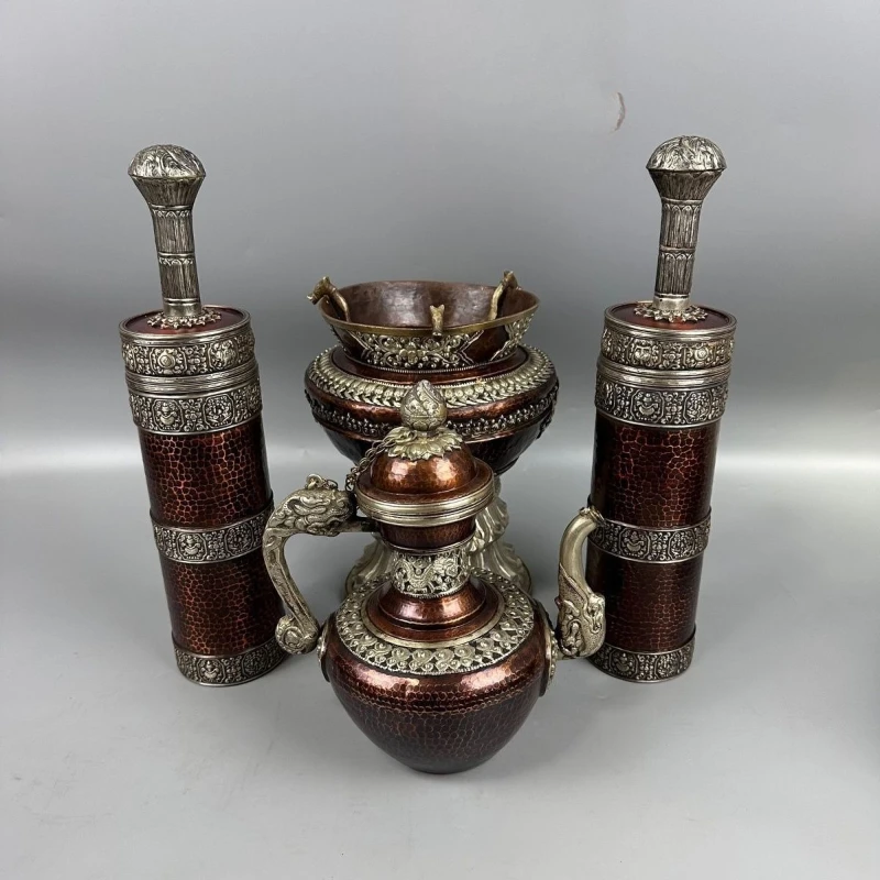 Pure copper kettle handmade teapot handicraft wine jug household ornament