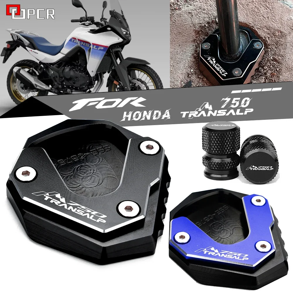 

For HONDA TRANSALP 750 2023 XL750 XL 750 2024 2025 Motorcycle Accessories Kickstand Foot Side Stand Enlarger Pad TRANSALP XL750