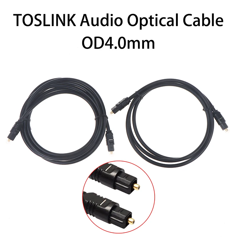 1PC Super Short Digital Audio Out Put Cable Optical Audio Toslink Cable Od 4.0 Mm With Gold-plated Plug High Quality