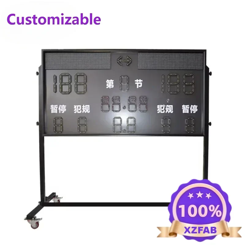 Factory Direct 2026 High quality basketball score screen digital led basketball scoreboard RF remote control basketball scoreboa