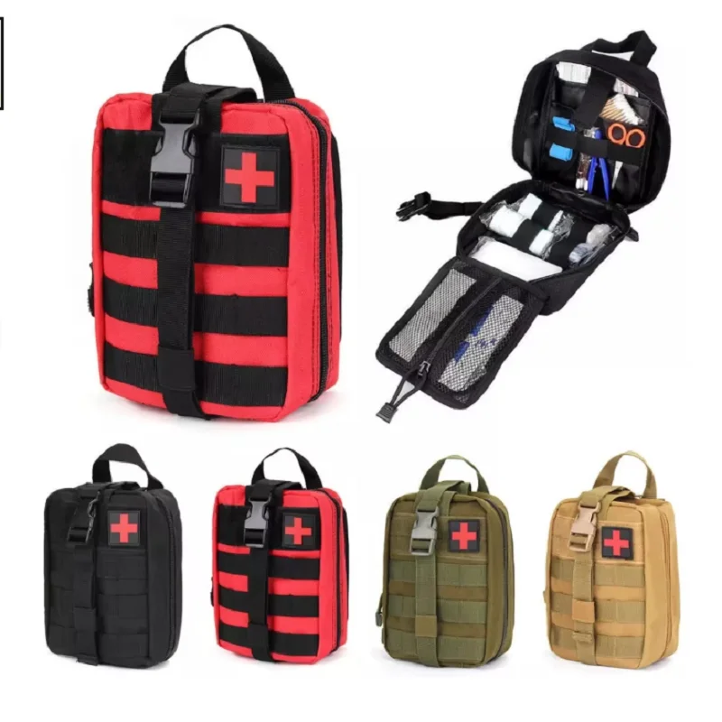 Portable Tactical First Aid Kit Medical Bag For Hiking Travel Home Emergency Treatment Case Survival Tools EDC Pouch