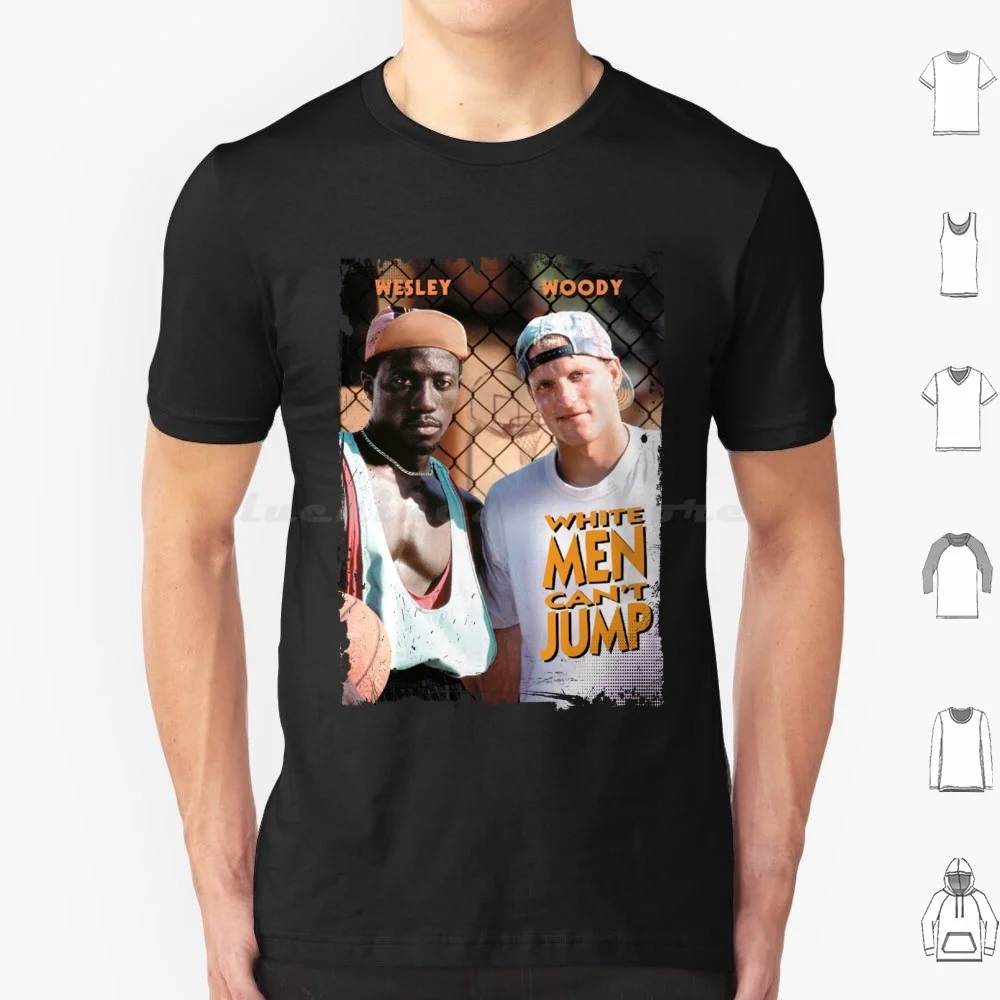 White Men Can't Jump T Shirt Cotton Men Women DIY Print White Men Cant Jump Vintage Basketball Movies 90s Movies 90s Nostalgia