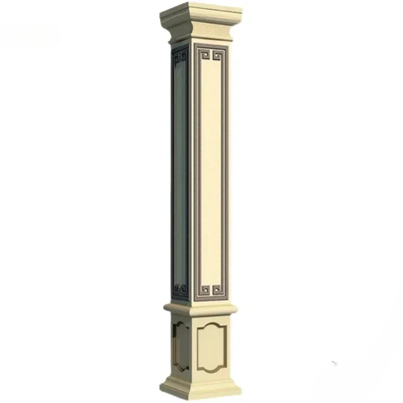 Safe High-quality Luxurious European Roman Column Mold For Household Villa Gate Square Shape Column Template Cast-in-place