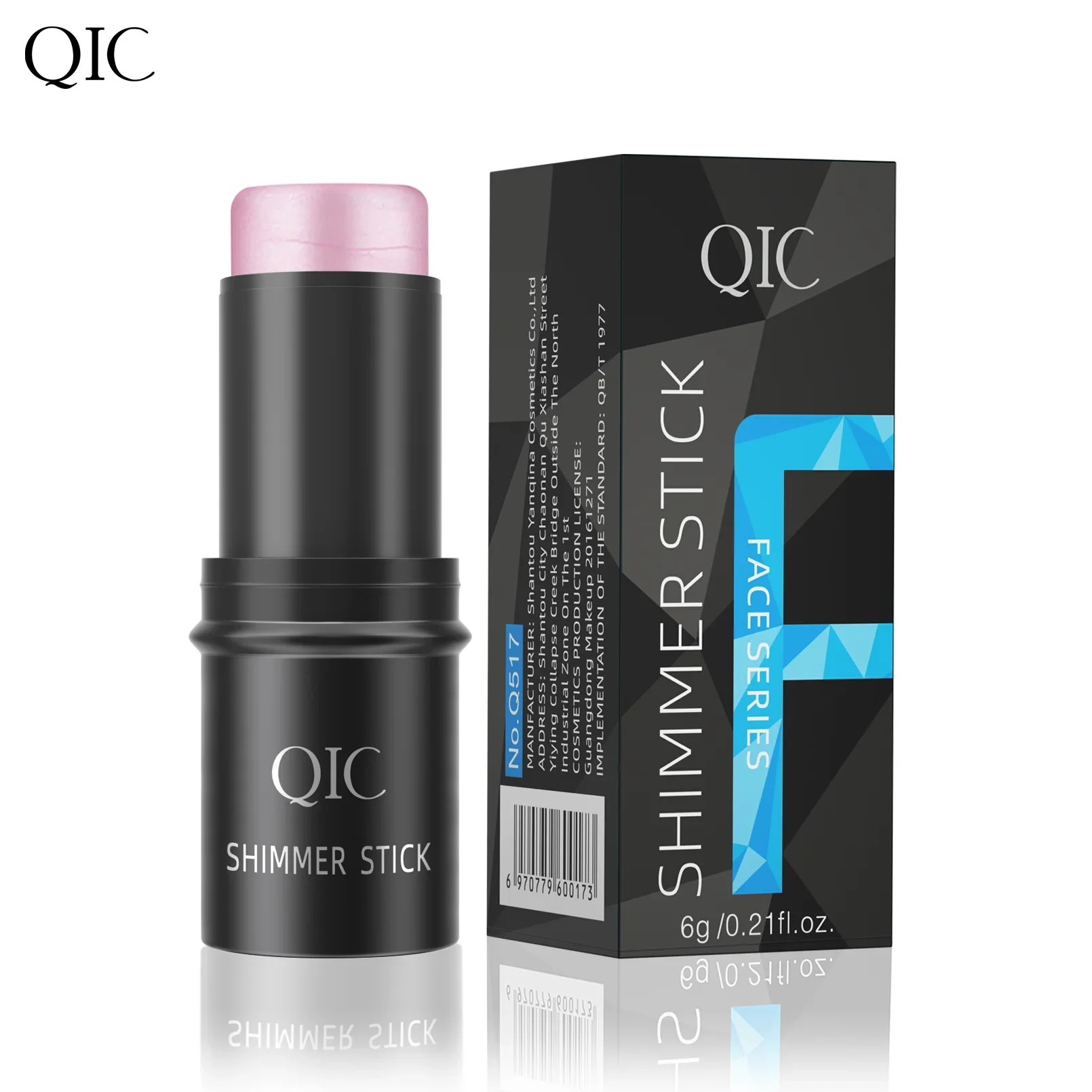 QIC – bâton d'ombre éclaircissant pour Contour du visage, bâton de Blush stéréo longue durée, correcteur imperméable, surligneur, cosmétiques