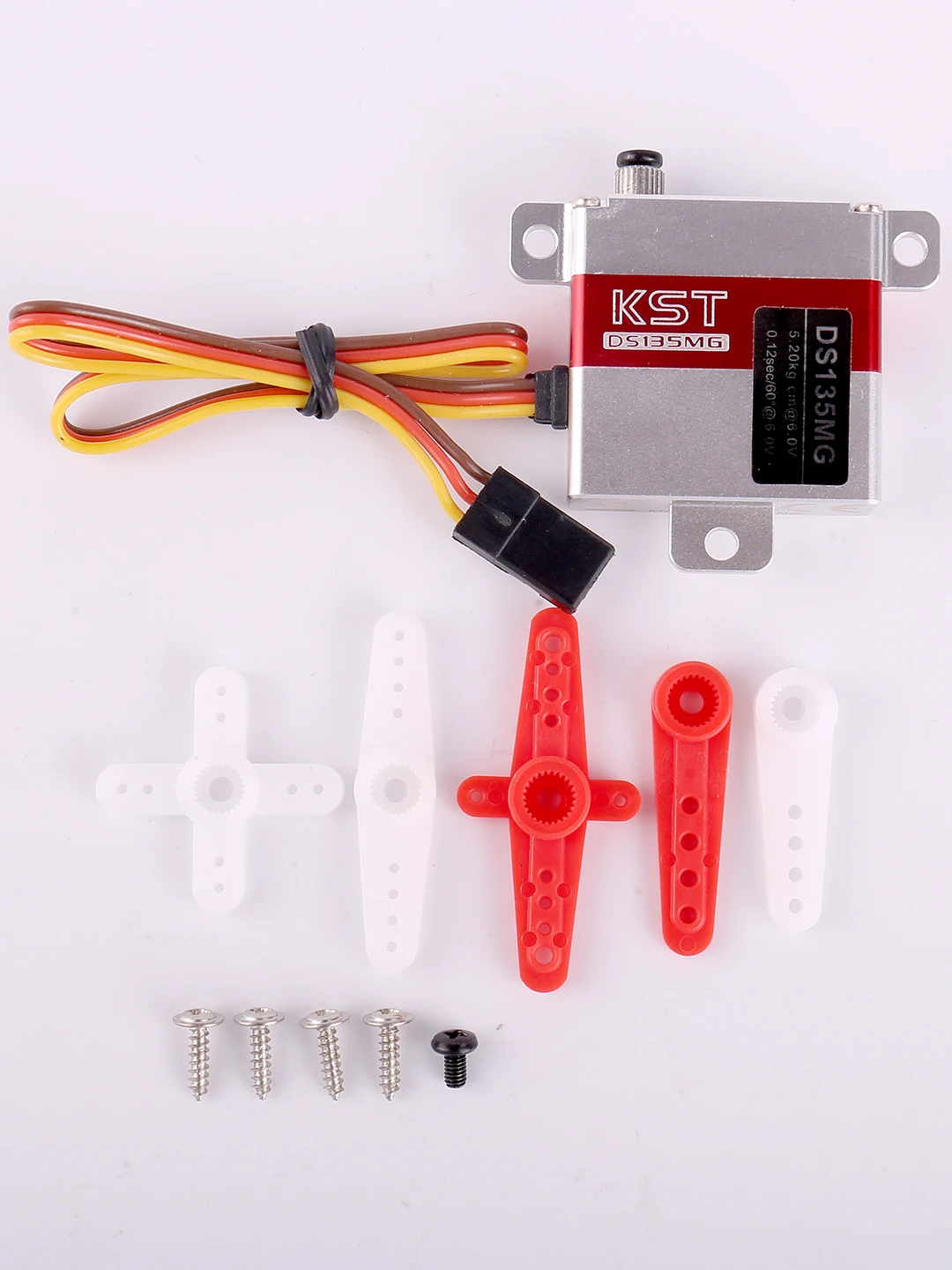 

KST DS135MG Metal Gear 23g 5.2kg 0.12 sec Digital Servo CNC for RC Glider Model