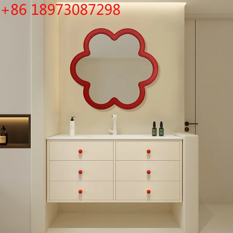 

Дофамин, кремовый ветер, шкаф для ванной комнаты, комбинация керамики, встроенная дубовая краска, облачное зеркало, умывальник для ванной комнаты