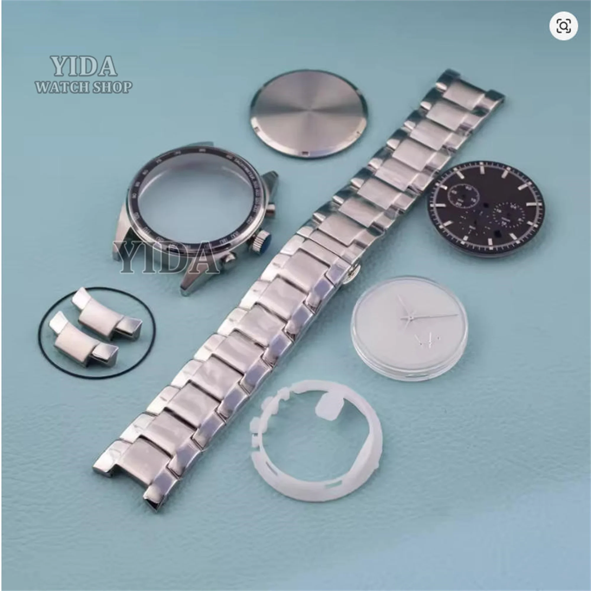 Luxury Watch With Green Dial - VD53 時計ケースストラップ 35.5 ミリメートルダイヤルグリーン夜光針 10ATM 防水ステンレス鋼ケース