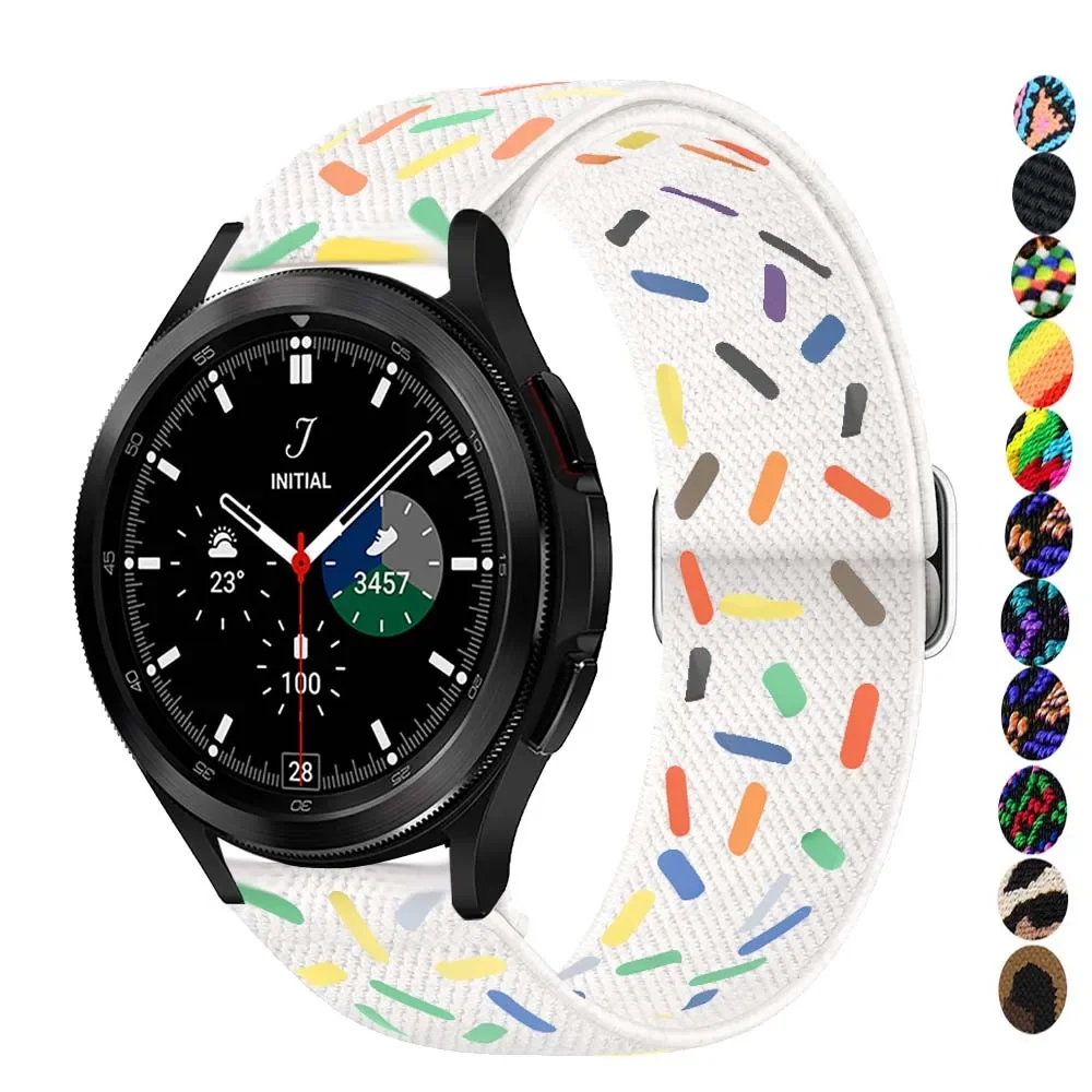 

Ремешок 20 мм/22 мм для Samsung Galaxy watch 5/6/pro/4/Classic/3/Active 2/46 м/42 мм/Gear S3, регулируемый нейлоновый браслет, ремешок Huawei GT