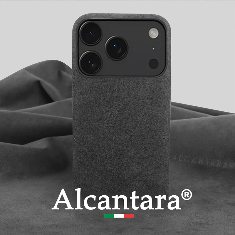 

Real Alcantara Case For iPhone 17 Pro Max Air Magnetic Magsafe Cover Premium Artificial Leather Cases For iPhone 17 Air Pro Max