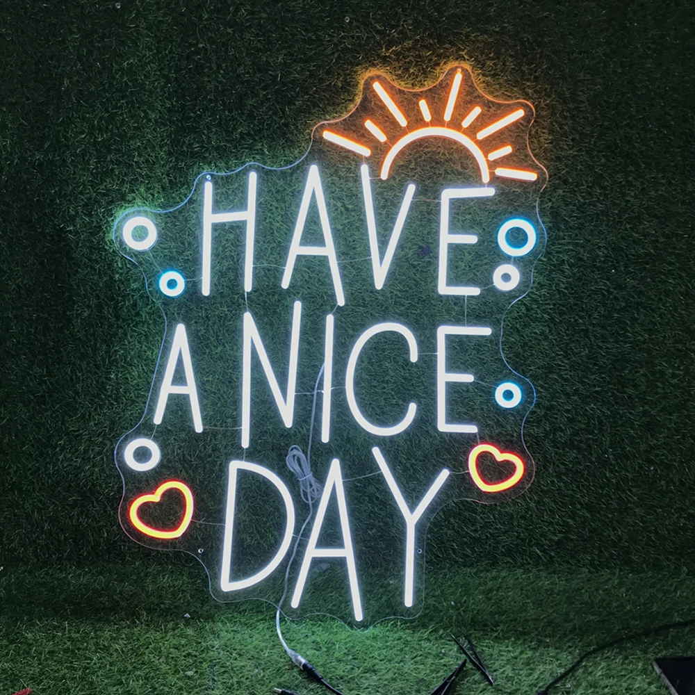 

Custom Today Will Be A Good Day Led Neon Light Lucky Neon Have A Good Day Neon Sign Colorful Bedroom Wall Art Decoration