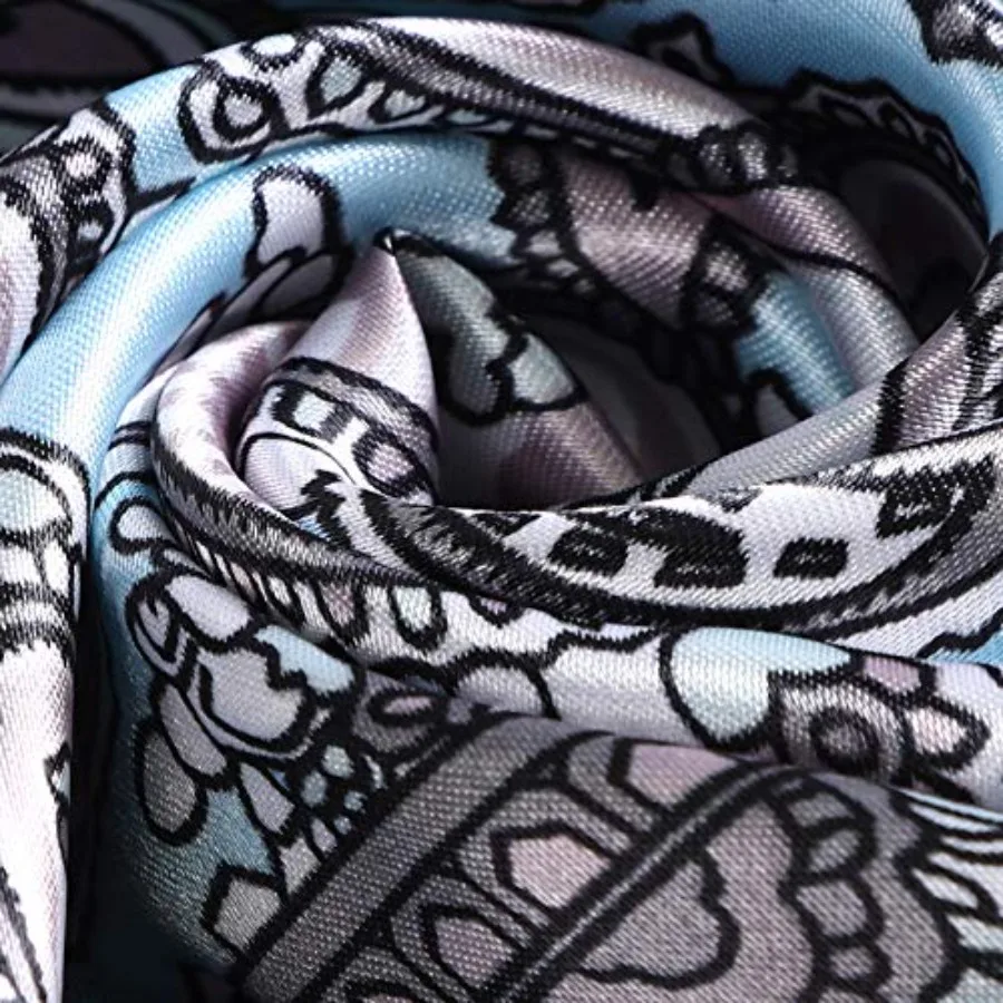 35 أوشحة رأس مربعة كبيرة من الساتان - 4 قطع من وشاح الرقبة يشبه الحرير، أغطية نوم للشعر للنساء، قماش ناعم وناعم مثالي لـ D