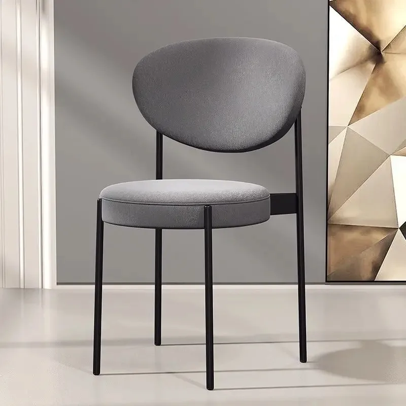 Beautiful Modern Dining Chairs Luxury Ultralight Nordic Dining Chair Upholstered Home Sillas De Comedor Kitchen Furniture image 4