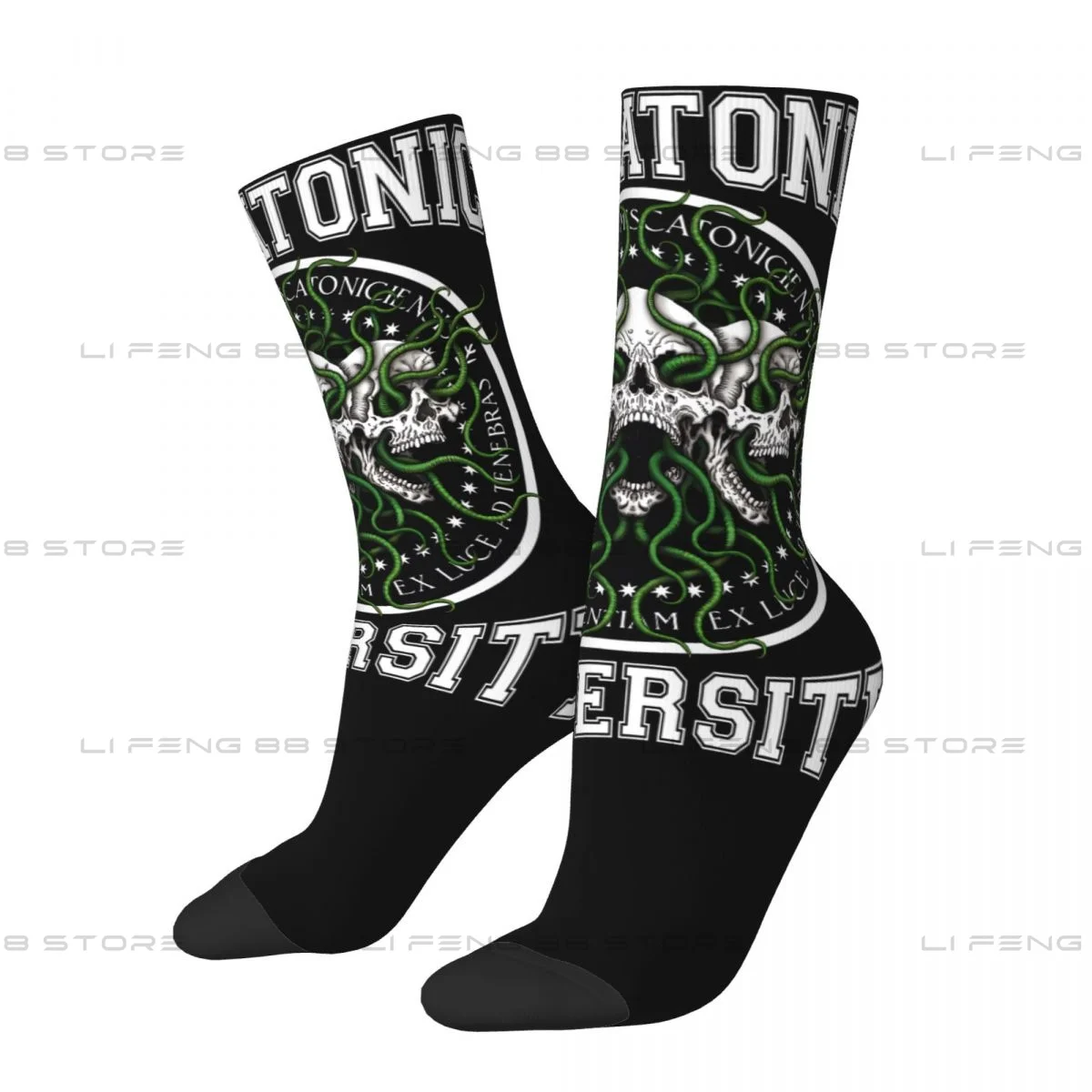 Cthulhu Lovecraft Miskatonic U - Azhmodai Men Women Socks Outdoor Novelty Spring Summer Autumn Winter Stockings Gift