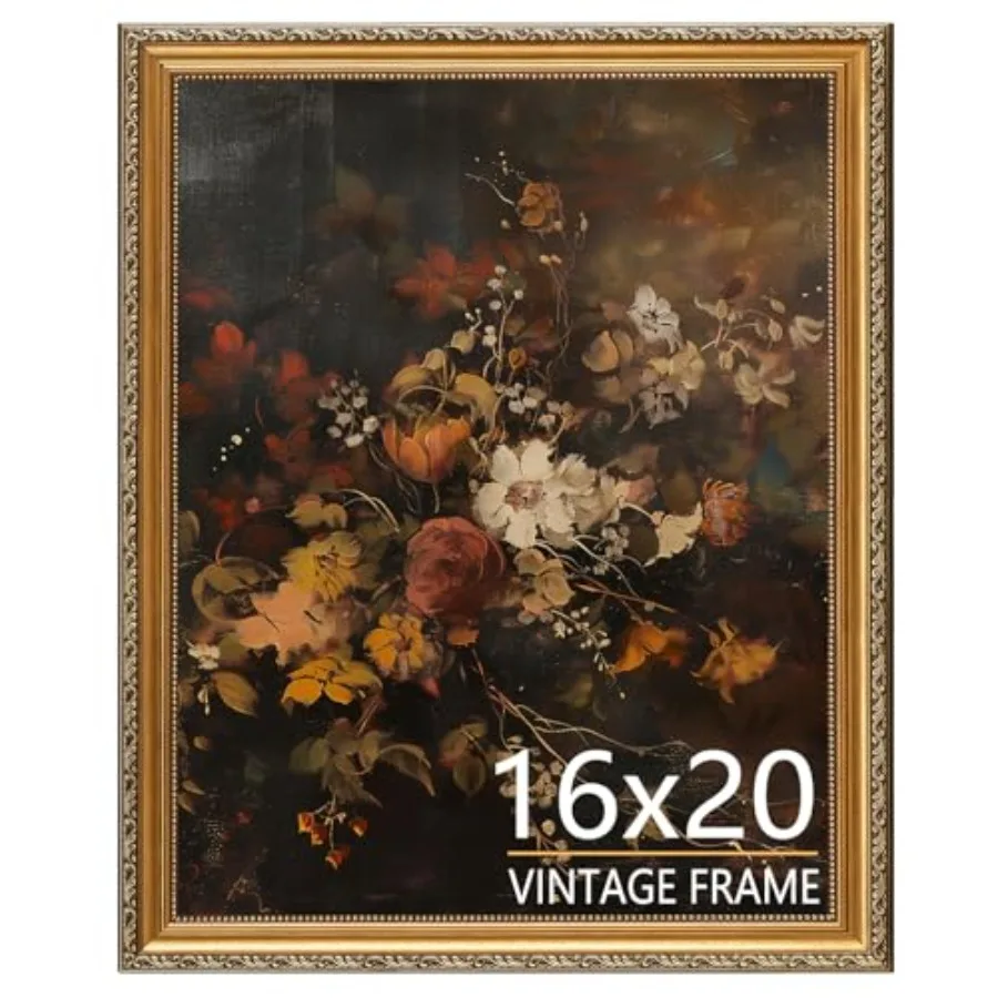 

Винтажная фоторамка 16x20 для стола и стены, антикварная рамка для фотографий 16x20 для гостиной, спальни, офиса
