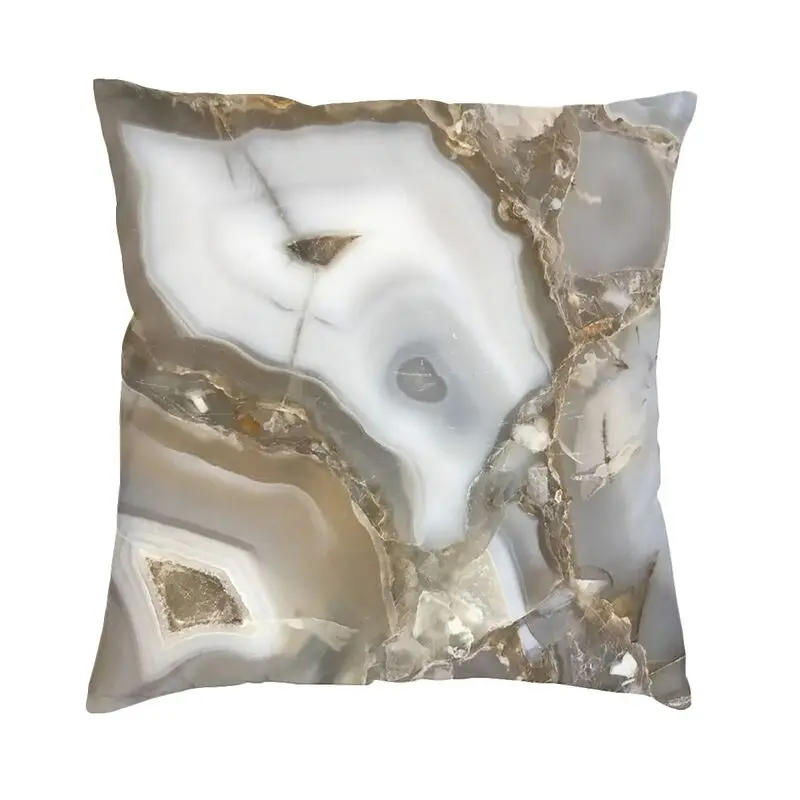 Agate Geode Compilation Cushion Cover Double-sided 3D Printing Marble Geometry Throw Pillow Case Car Pillowcase Home Decorative