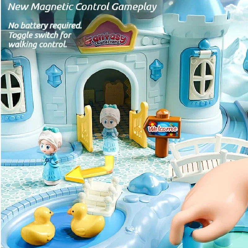 자석 조립식 마법 공주 성 집 장난감 세트 - 소녀들을 - Kids Toys 3 Year Old 리뷰 및 가격